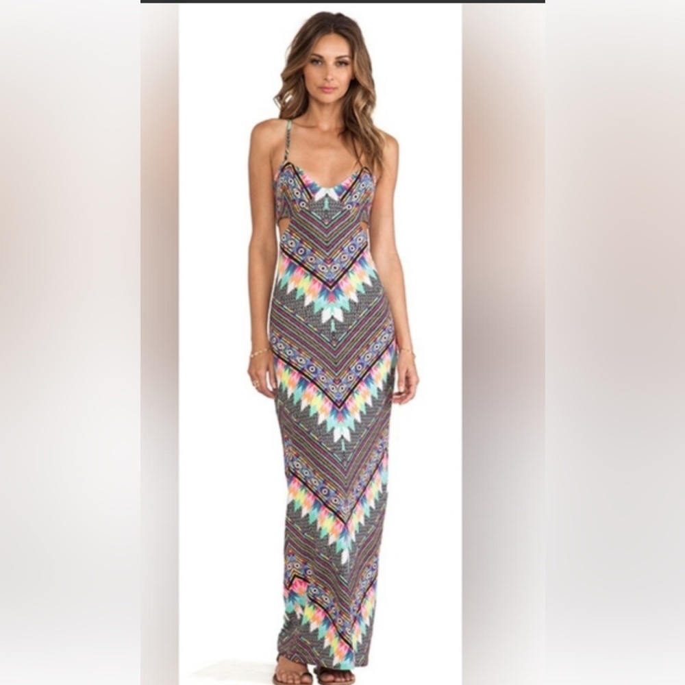Mara Hoffman Multicolor Chevron Maxi Dress